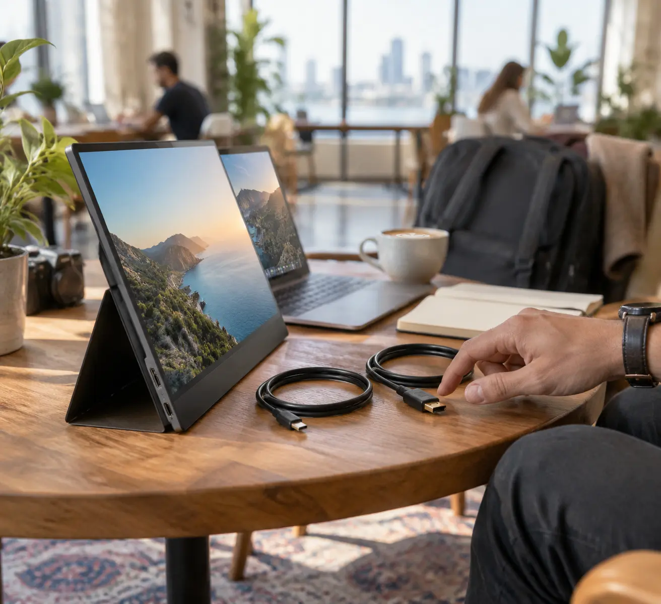 Портативный монитор для ноутбука: USB-C или HDMI - что выбрать номаду